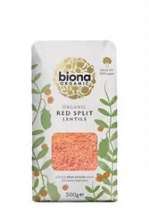 Biona | Organic Red Split Lentils 500g | 500g