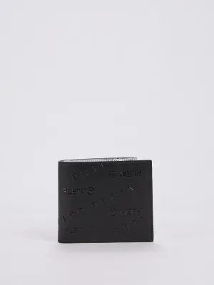 Black Monogram Leather French Wallet