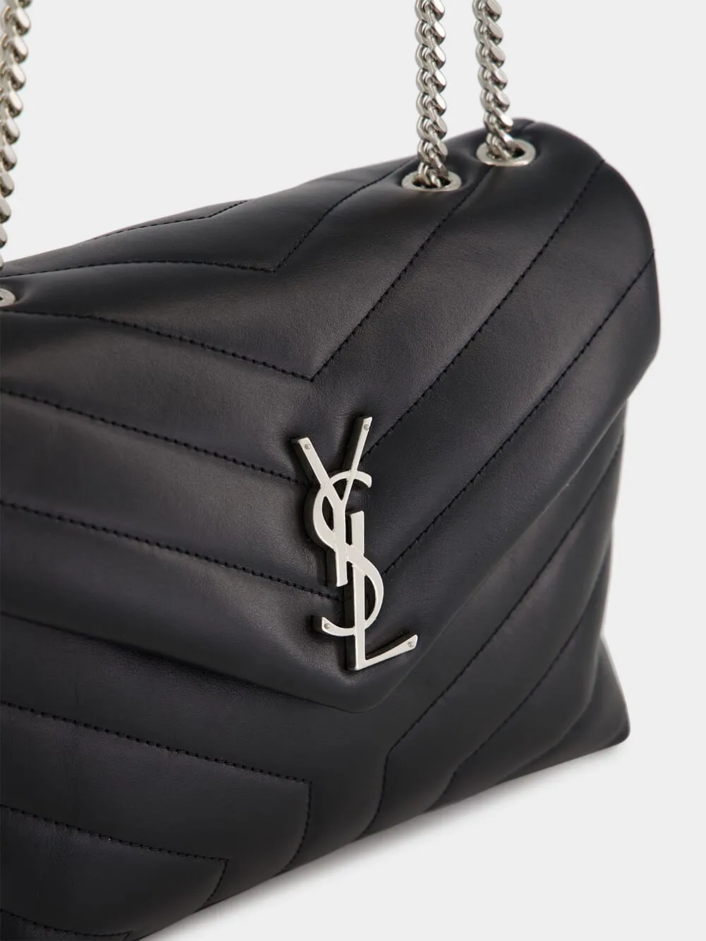Black Small Loulou Shoulder Bag