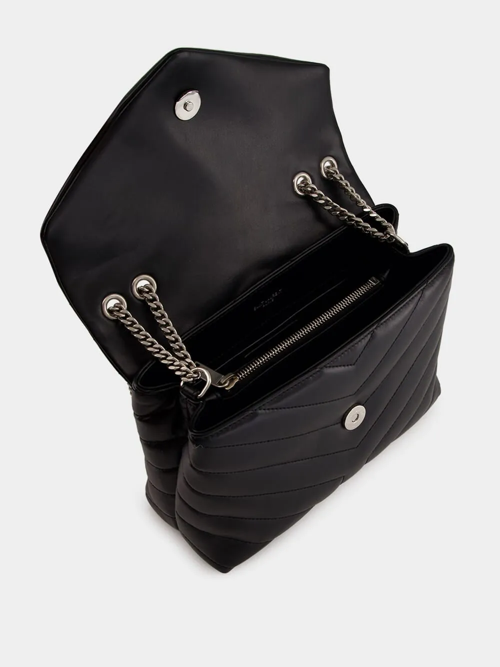 Black Small Loulou Shoulder Bag