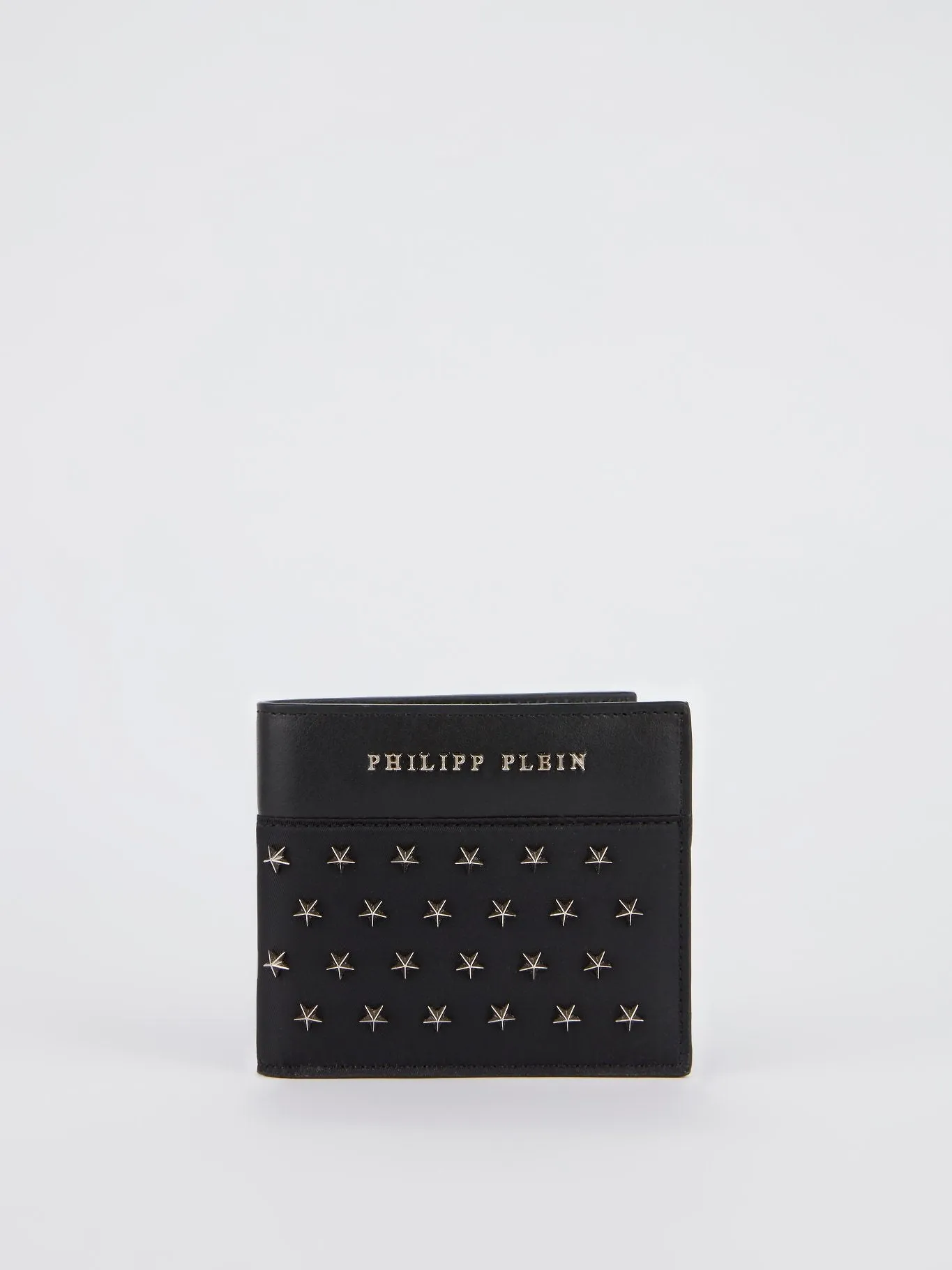 Black Star Studded French Wallet