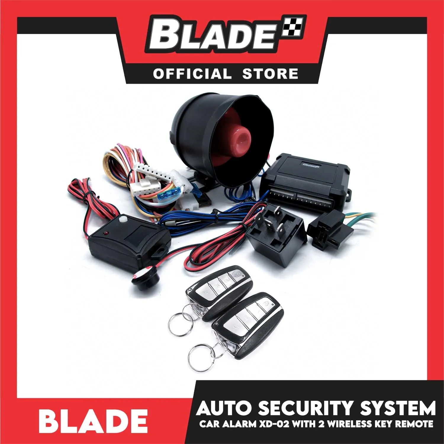 Blade Car Alarm  XD-02 Auto Security Keyless Entry System With Anti Theft Protection