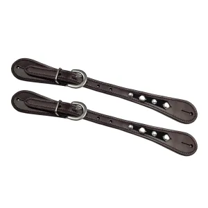 Bling Western Spur Straps Brown & Silver