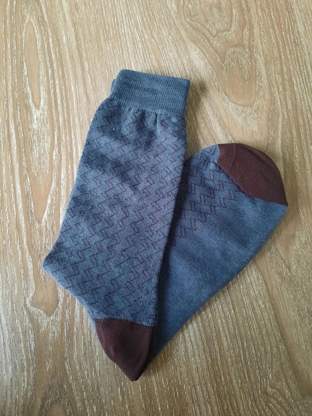 Blue Patterned Socks