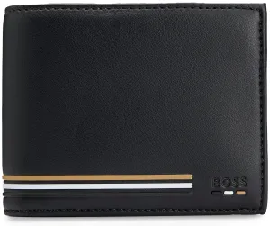 Boss Ray 4 Card & Coin Pocket Wallet In Black