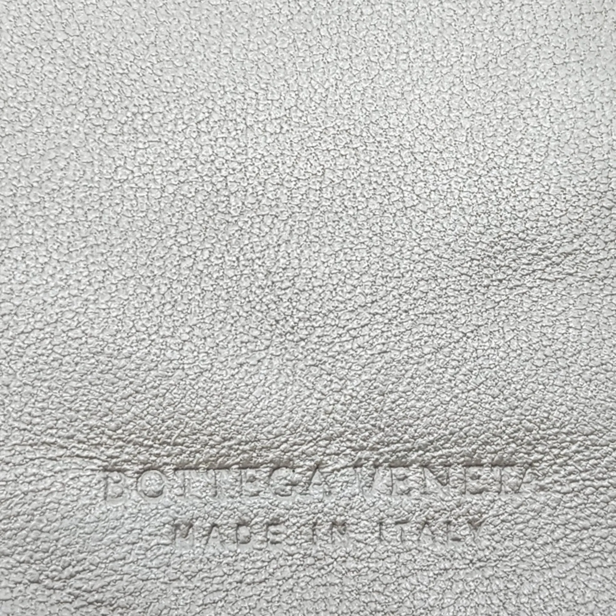 Bottega Veneta Nappa Intrecciato Bi-Fold Wallet in Gray Blue