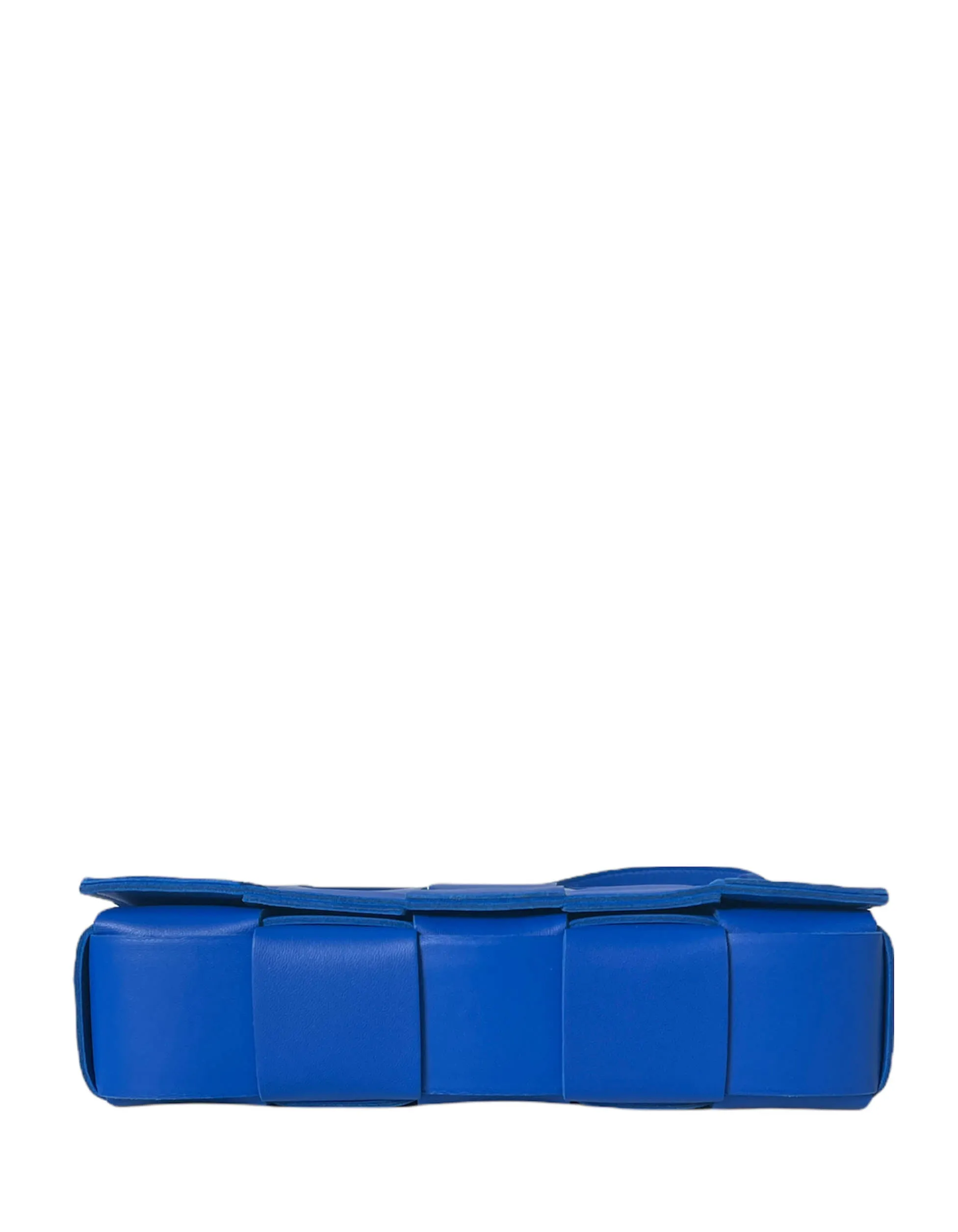 Bottega Veneta NWT Cobalt Blue Maxi Intrecciato Cassette Crossbody Bag
