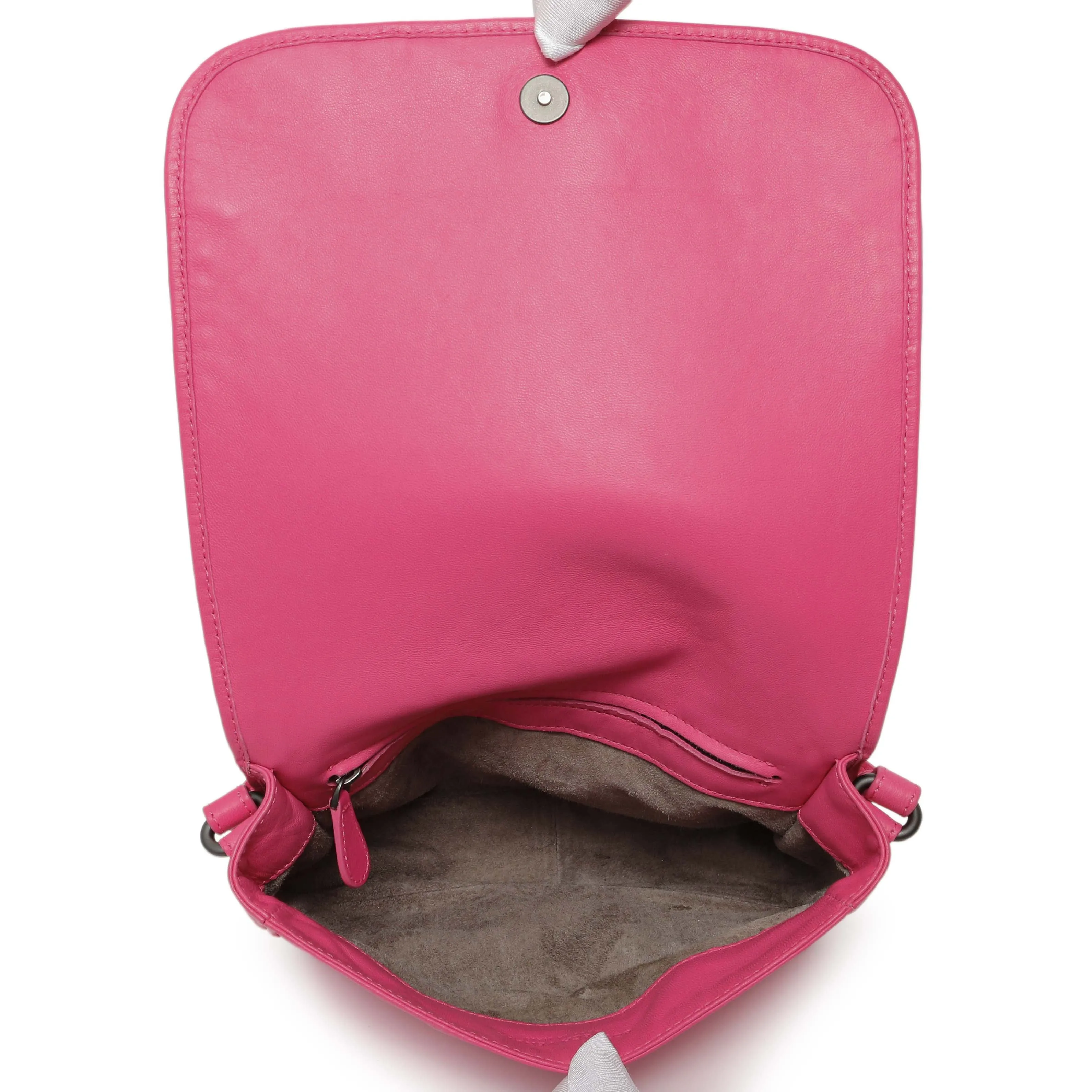 Bottega Veneta Pink Nappa Intrecciato Mini Flap Crossbody