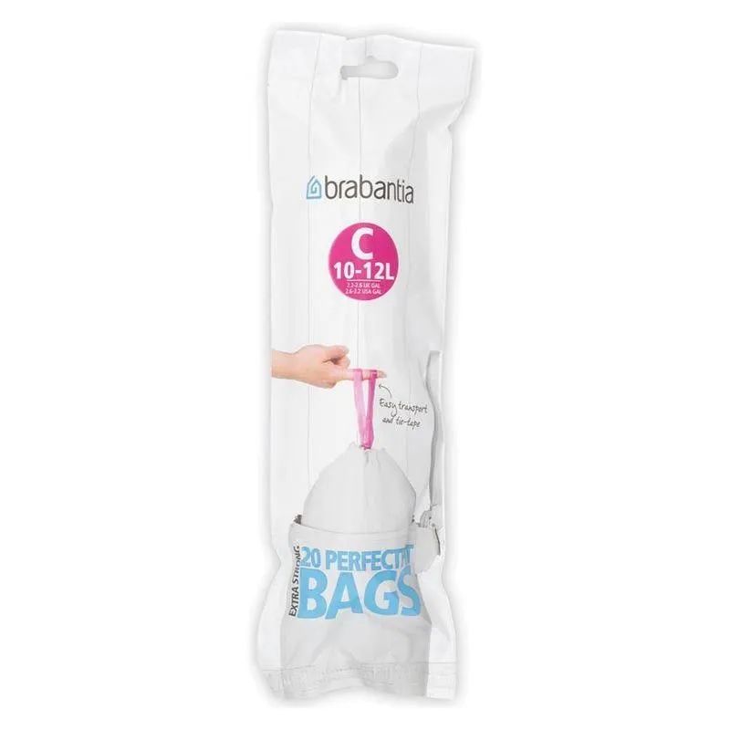 Brabantia Perfit Fit 20 Bin Bags - 10-12L