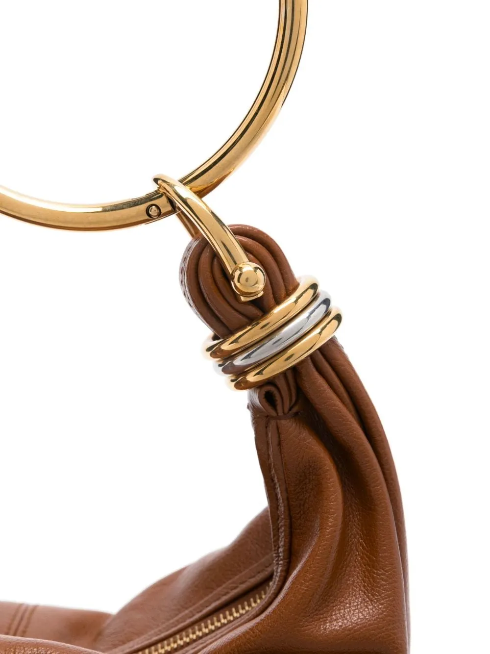 Bracelet small leather hobo bag