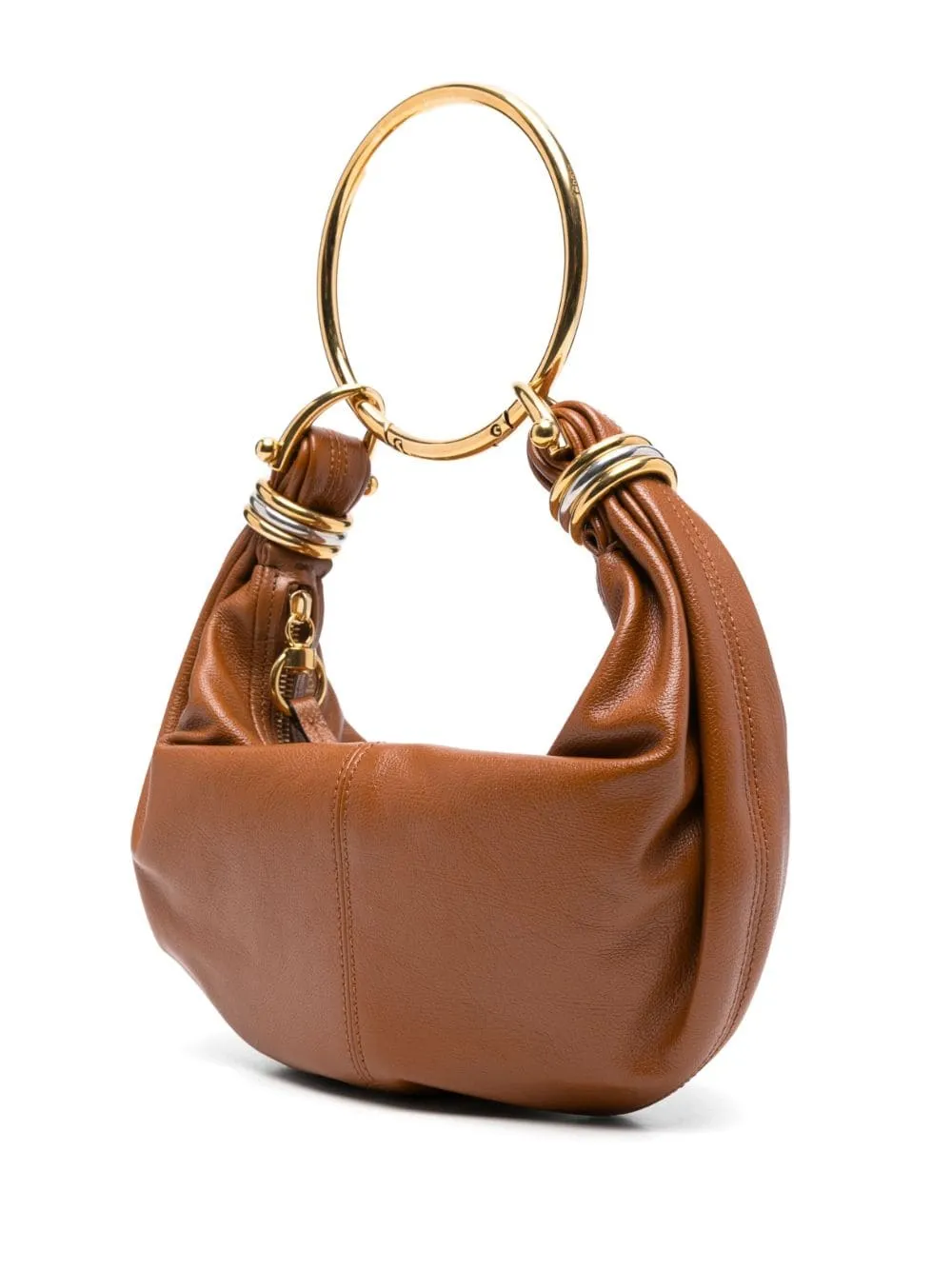 Bracelet small leather hobo bag