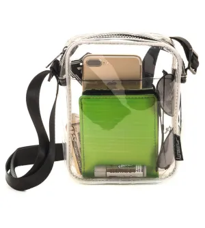 Brick Bag-Crossbody Sling-TRANSPARENT Clear