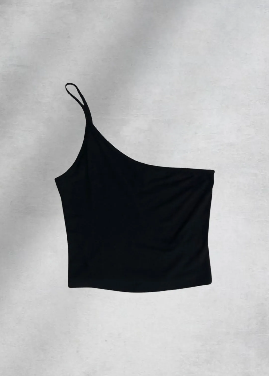 Brooklyn Asymmetrical Crop Top - Black