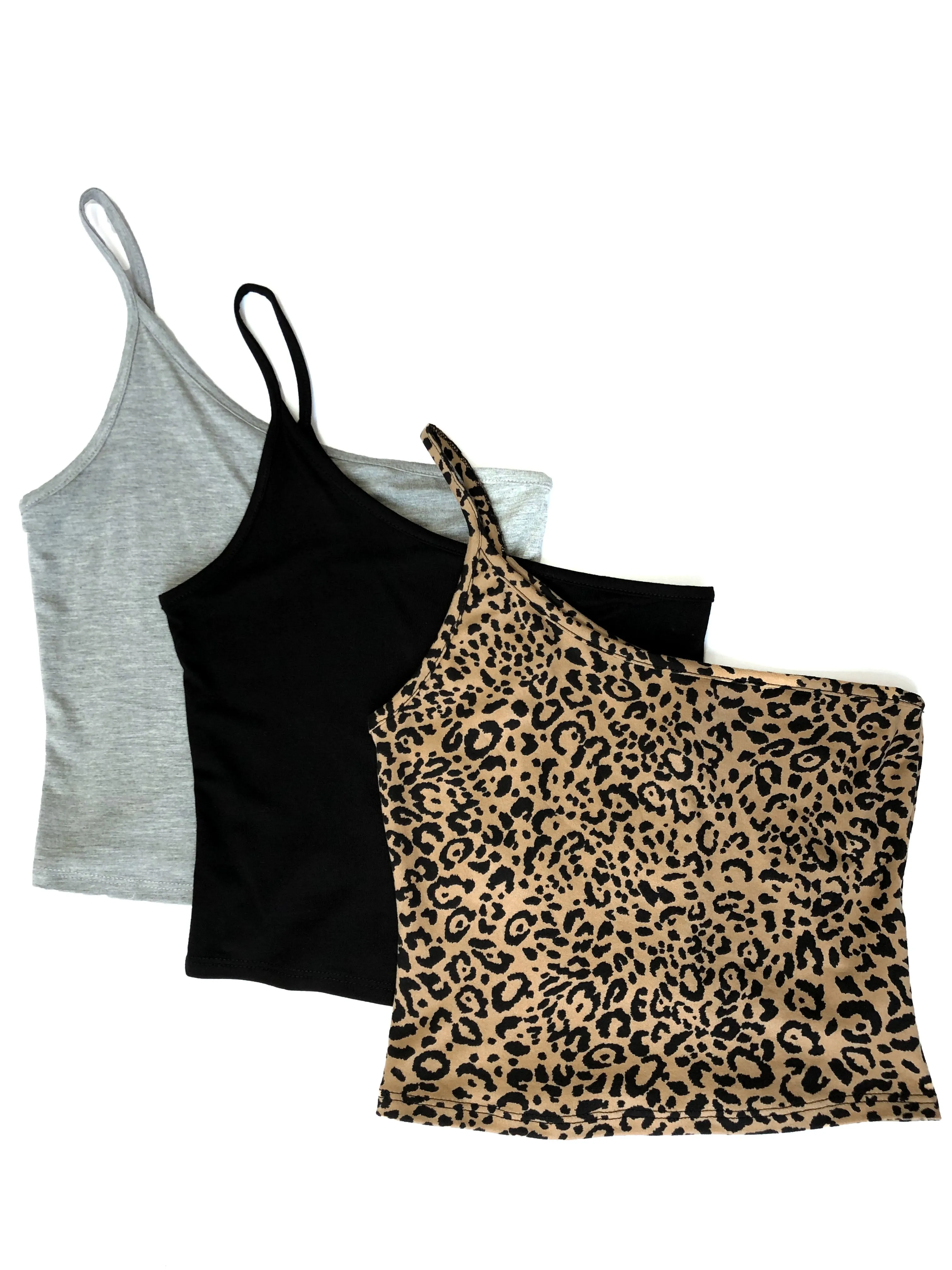 Brooklyn Asymmetrical Crop Top - Black