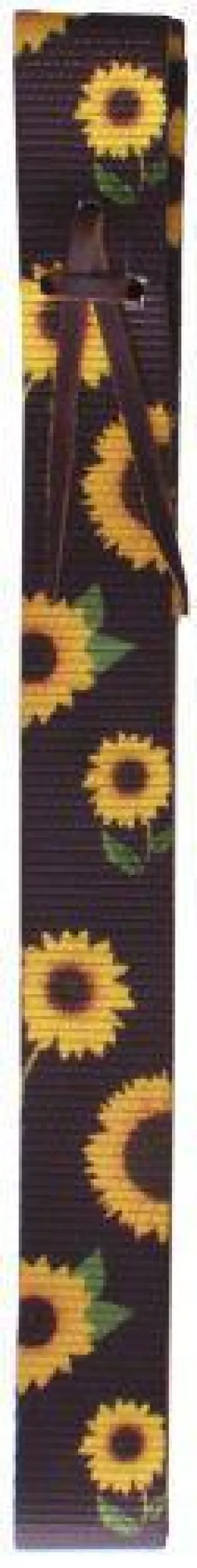 Brown Nylon Tie Strap with sunflower design