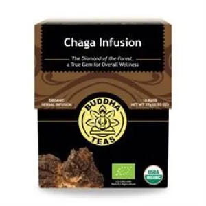 Buddha Teas | Organic Chaga Infusion 18 tea bags | 18bag