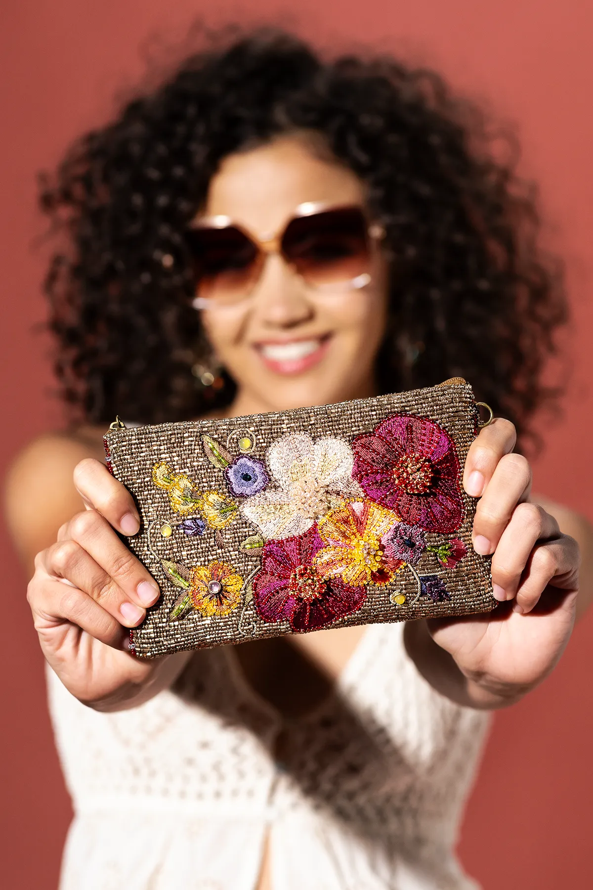 Budding Romance Crossbody Phone Bag
