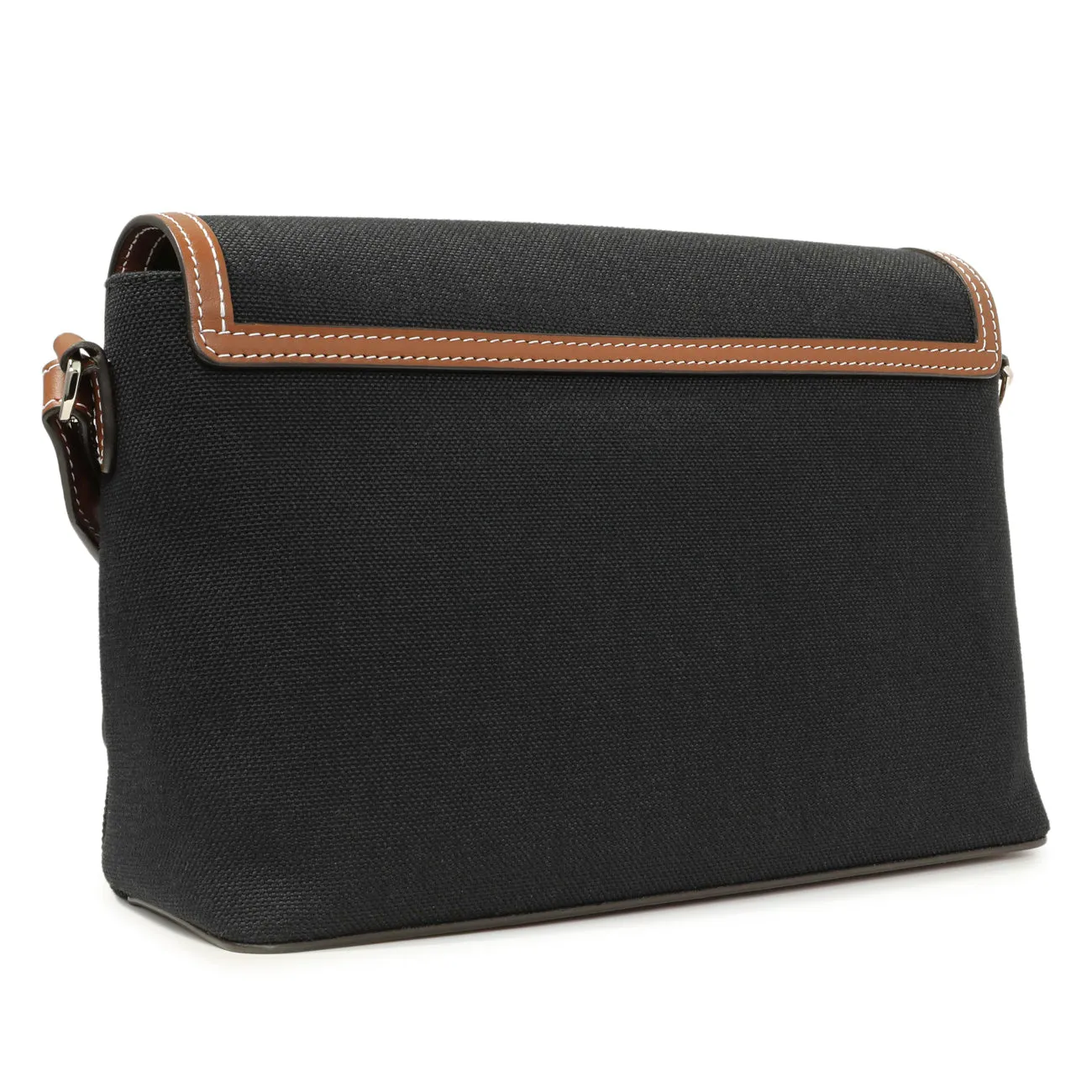 Burberry Black Canvas Horseferry Note Crossbody