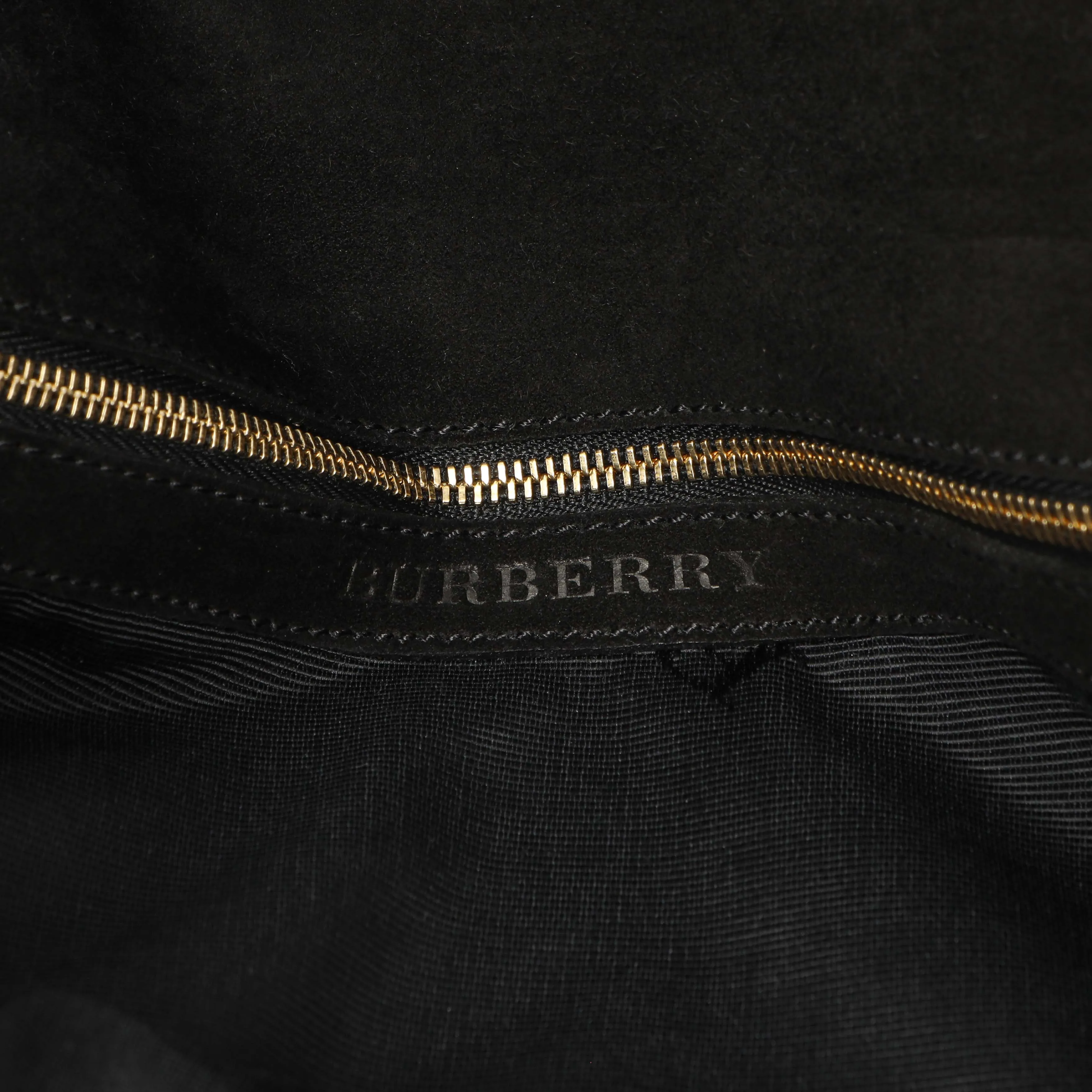 Burberry Black Grained Calfskin Mildenhall Crossbody