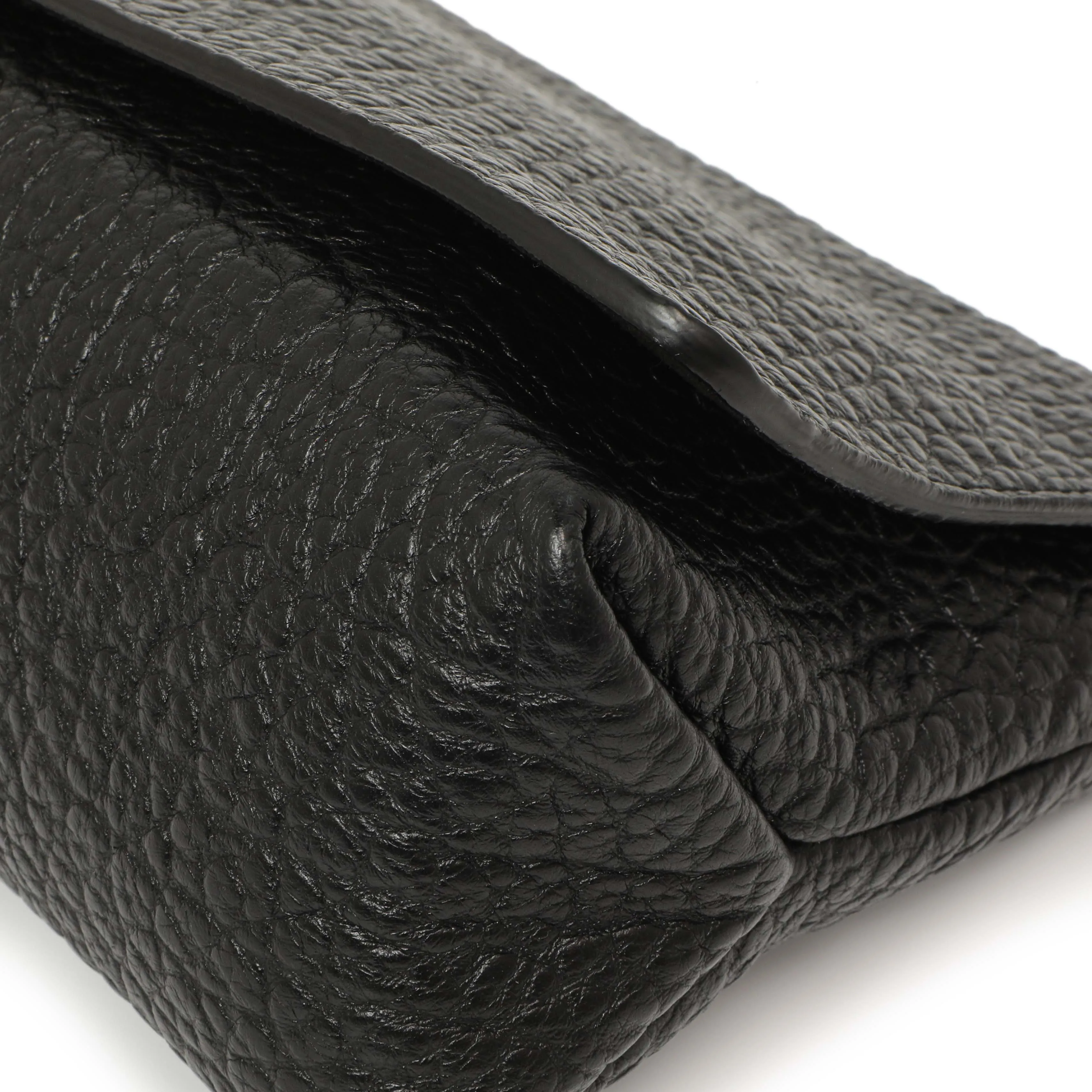 Burberry Black Grained Calfskin Mildenhall Crossbody