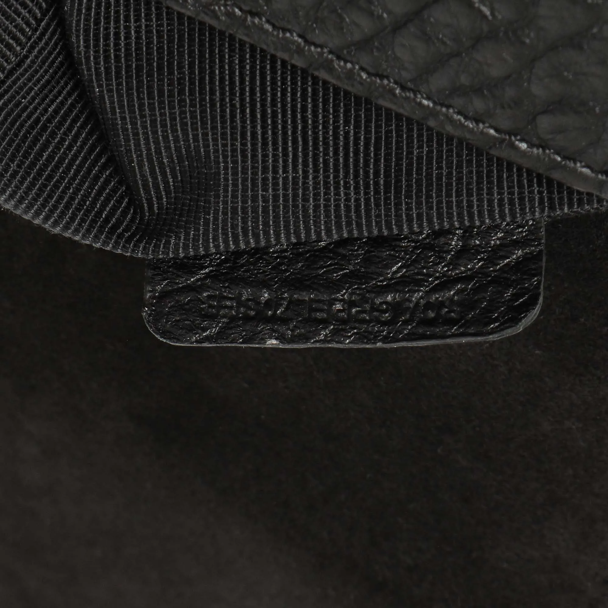 Burberry Black Grained Calfskin Mildenhall Crossbody