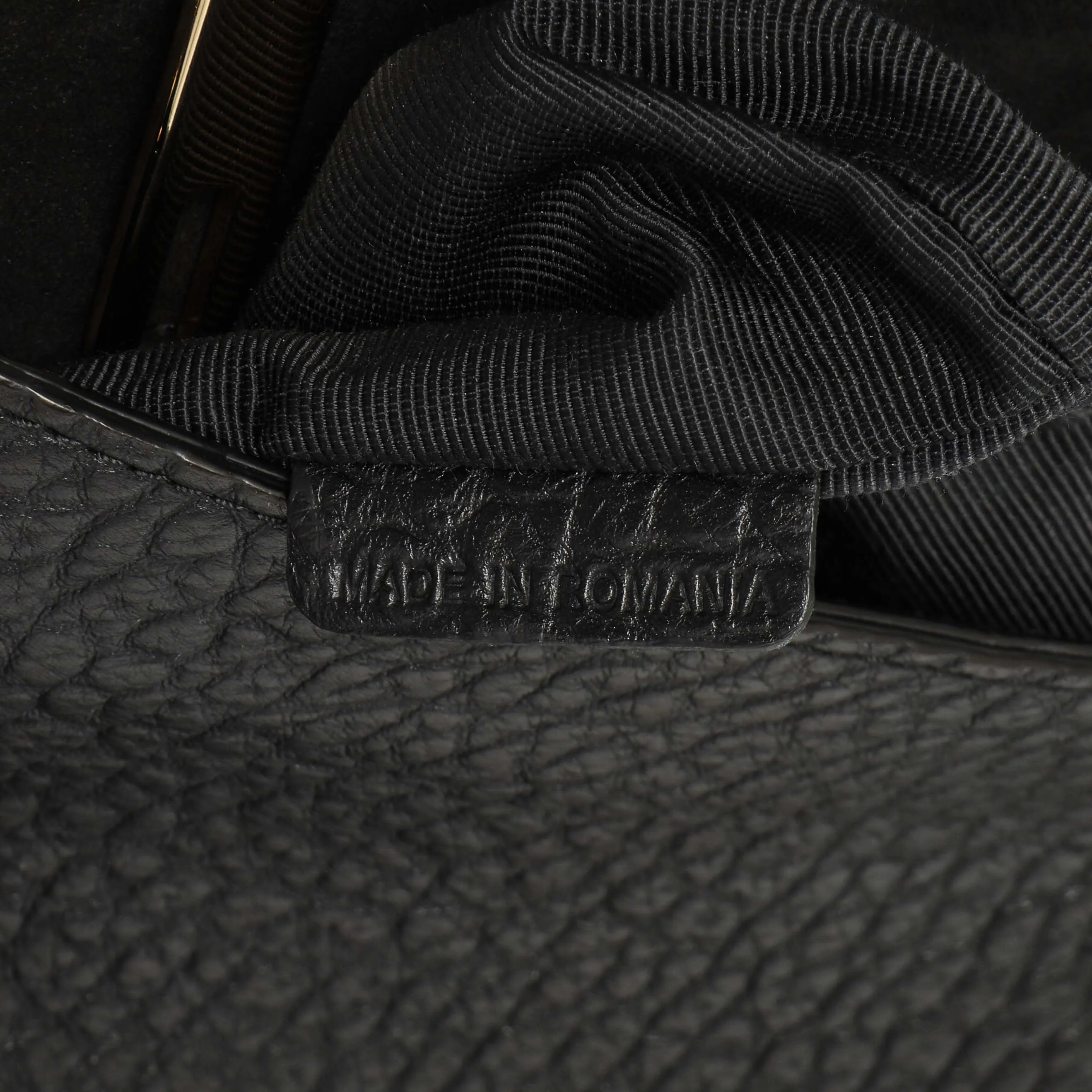 Burberry Black Grained Calfskin Mildenhall Crossbody