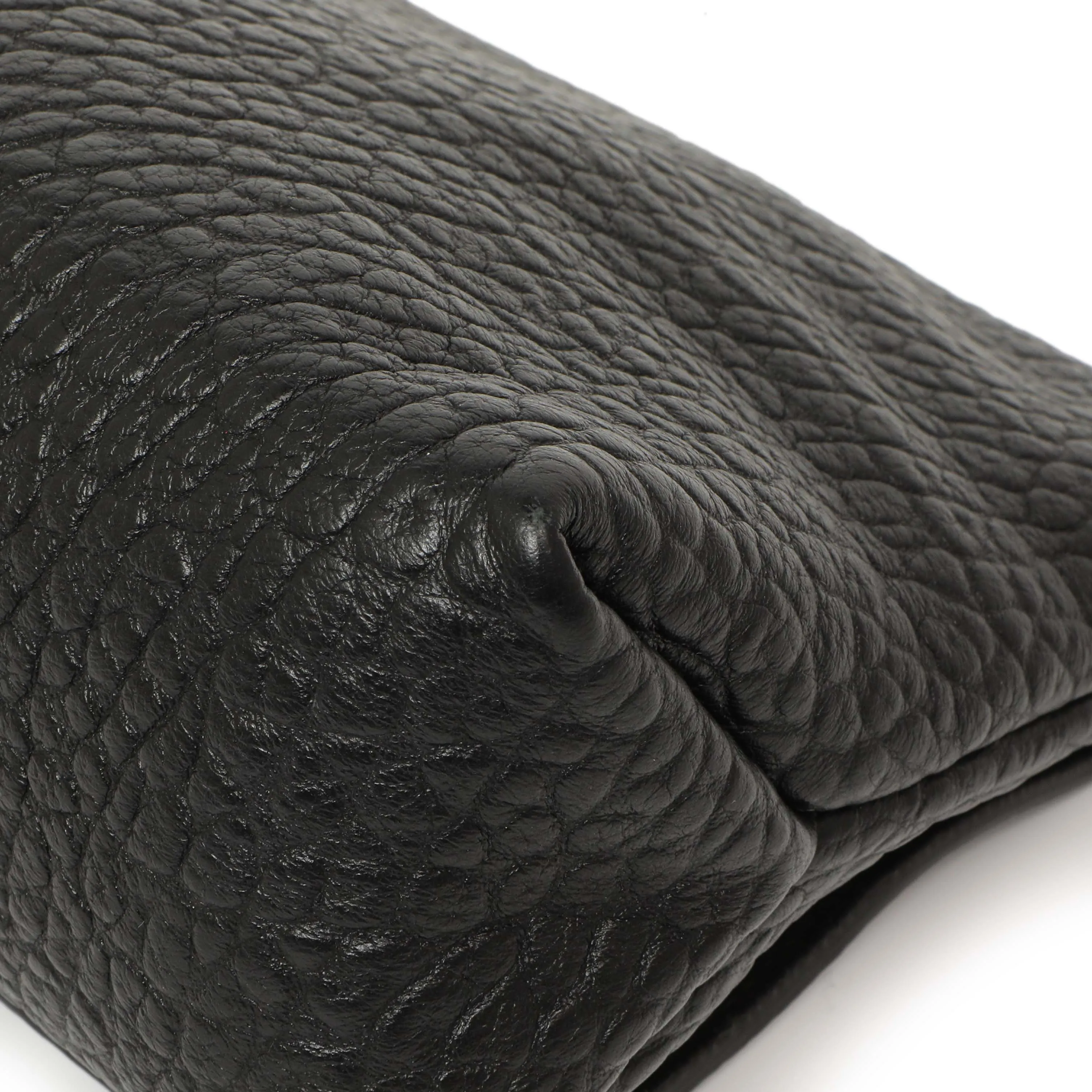 Burberry Black Grained Calfskin Mildenhall Crossbody