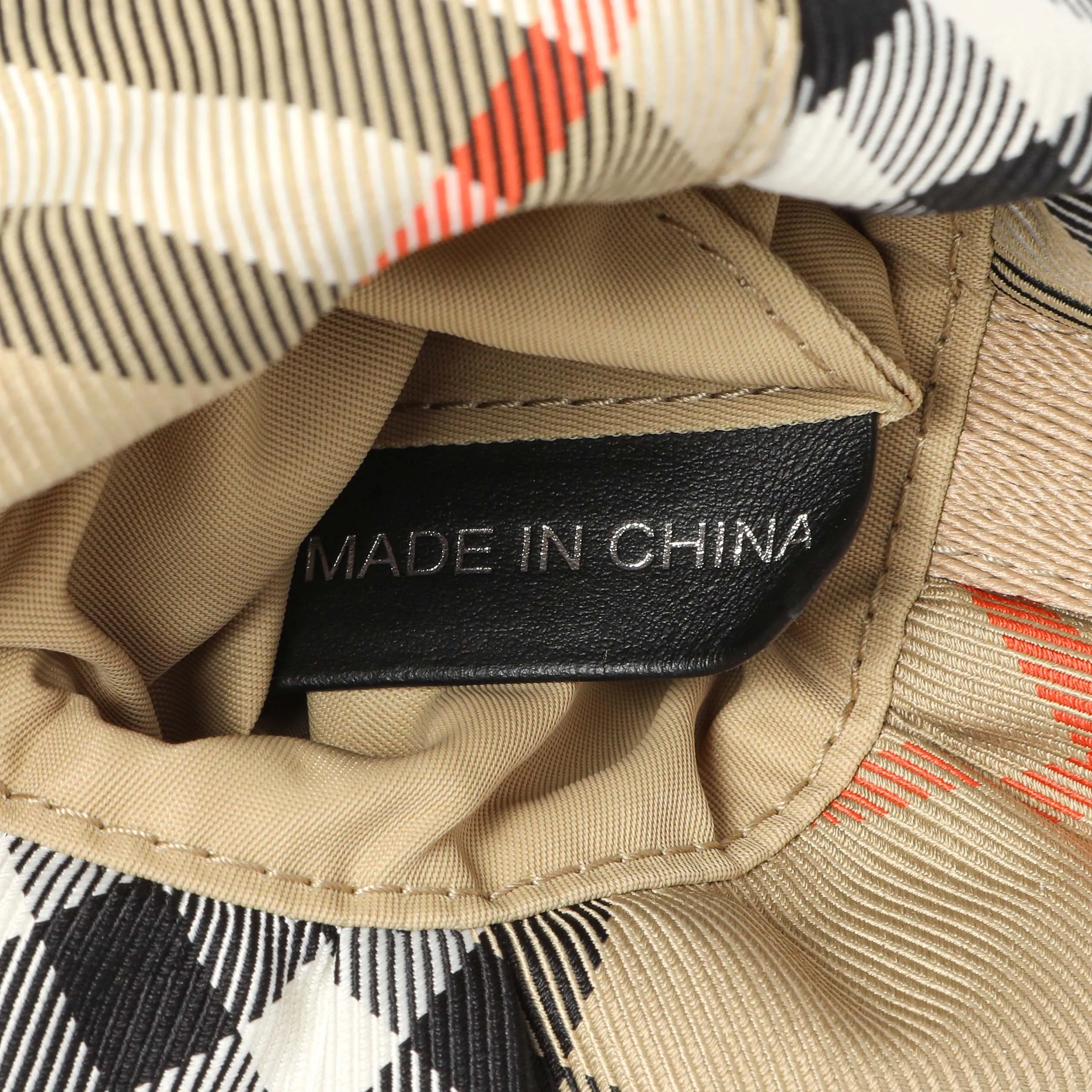 Burberry Sand Check Nylon Duck Bottle Holder