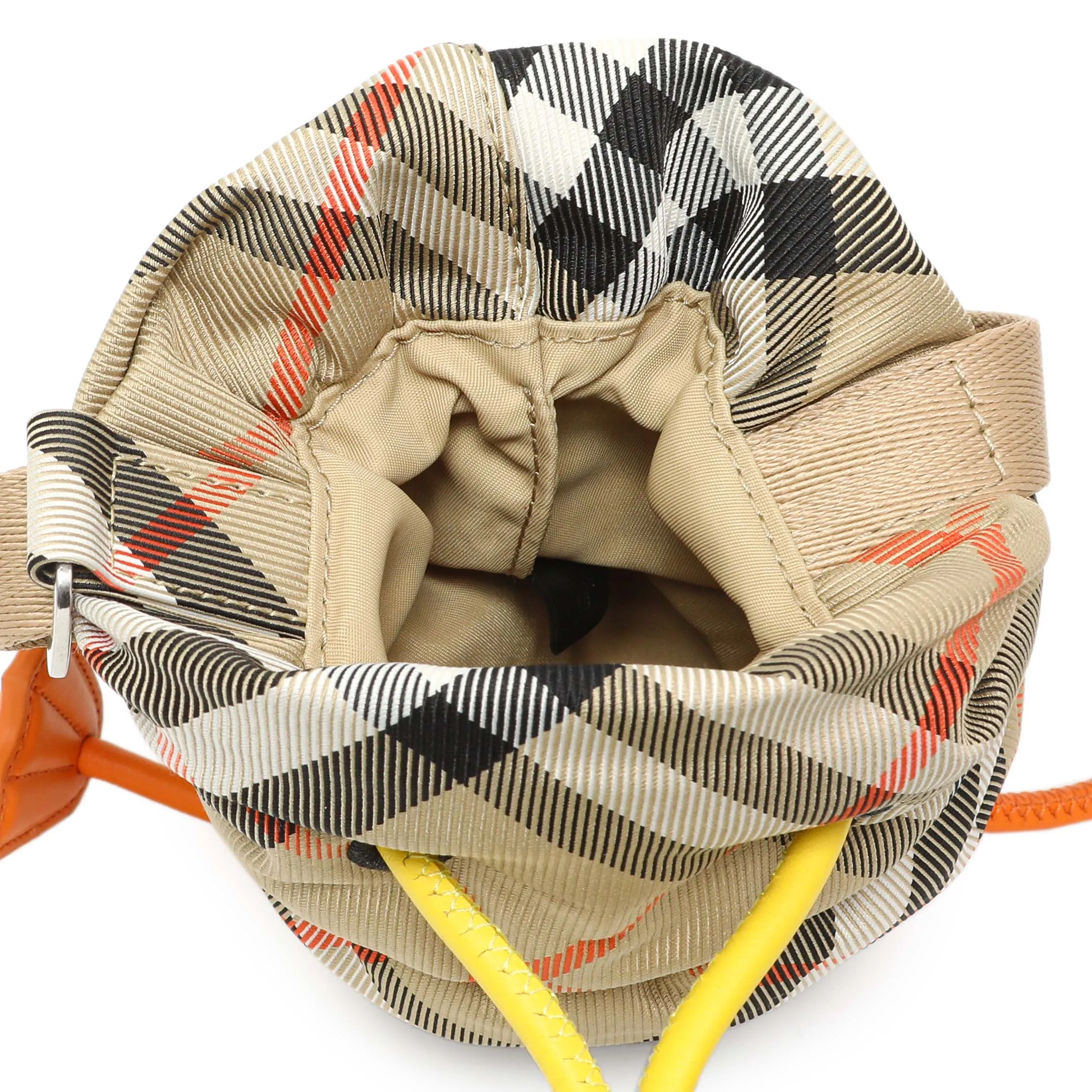 Burberry Sand Check Nylon Duck Bottle Holder