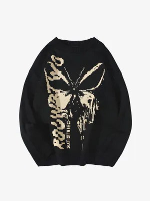 BUTTERFLY PATTERNED SWEATER