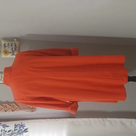 By Dorian for Lord &amp; Taylor 1960-70s Tangerine Night Coat sz8