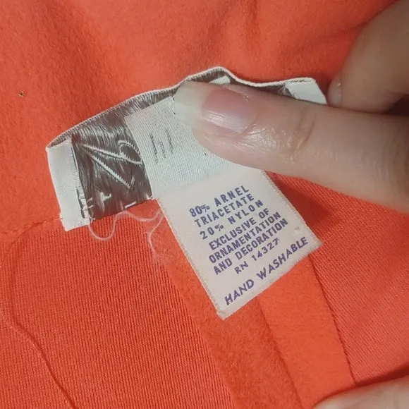 By Dorian for Lord &amp; Taylor 1960-70s Tangerine Night Coat sz8