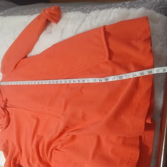 By Dorian for Lord &amp; Taylor 1960-70s Tangerine Night Coat sz8