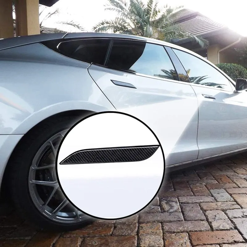 Carbon Fiber Door Handle Cover For Tesla Model S 2017-2020