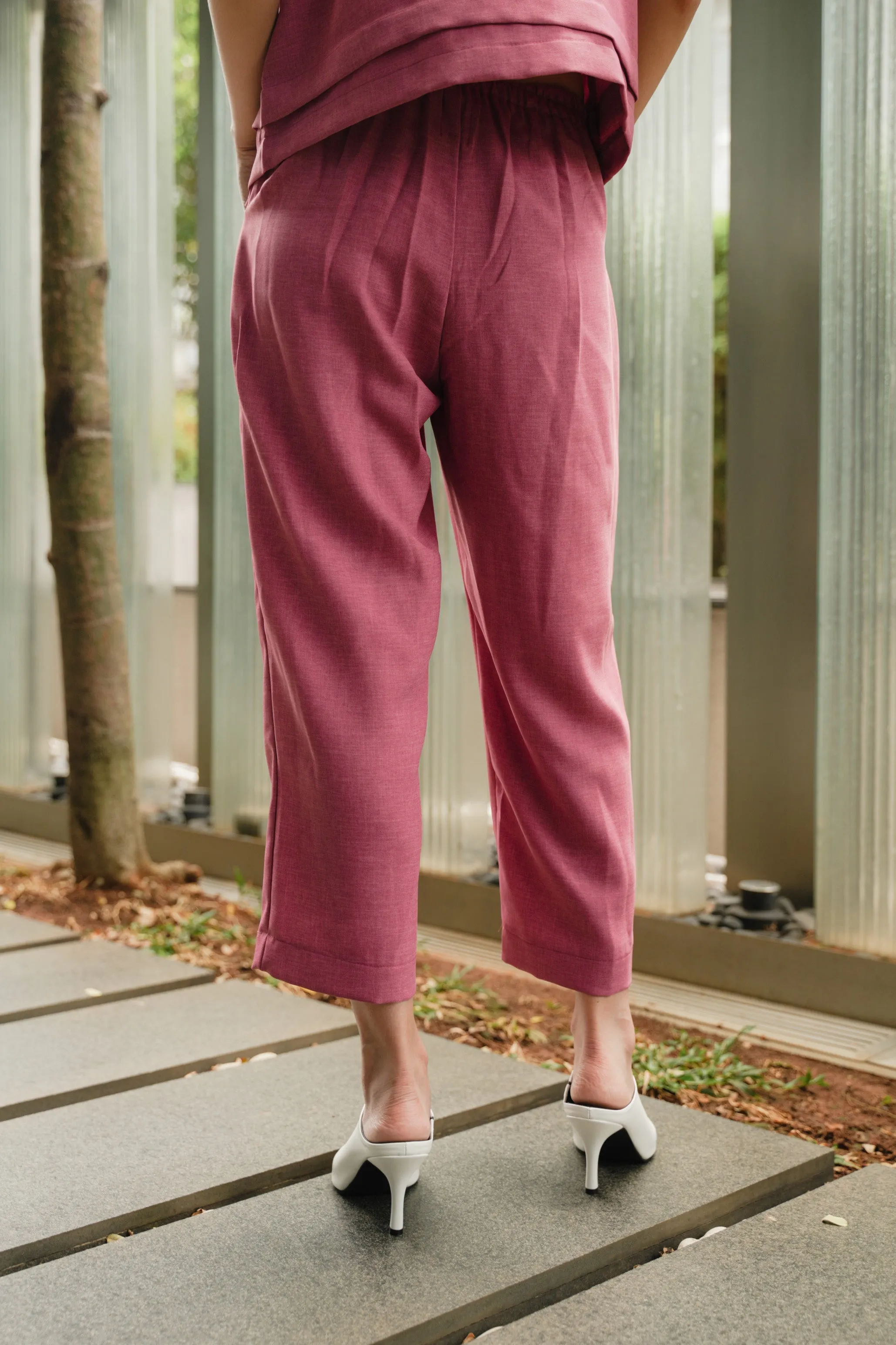 CARETTE PANT IN PINK FLAMBE