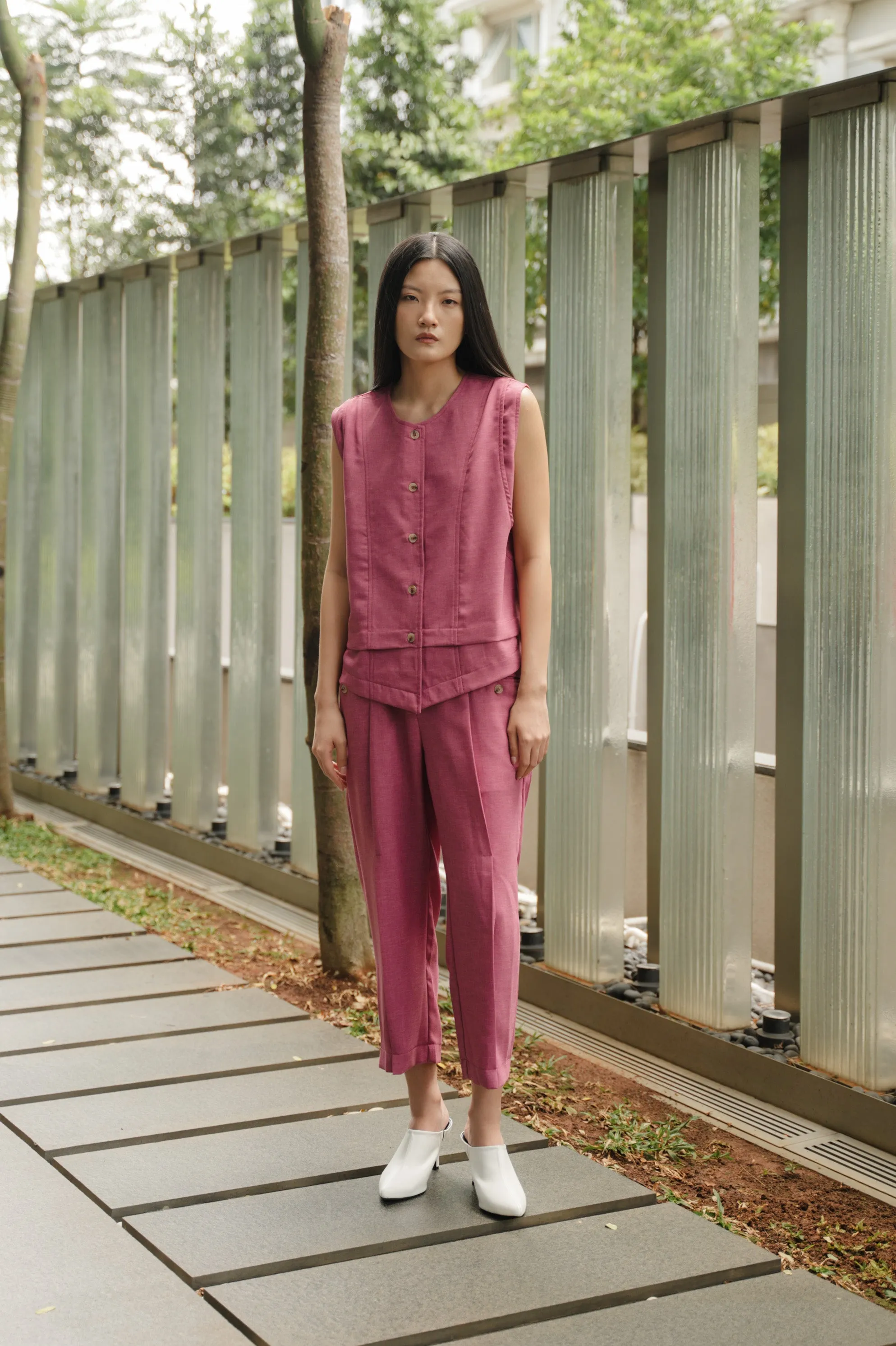 CARETTE PANT IN PINK FLAMBE