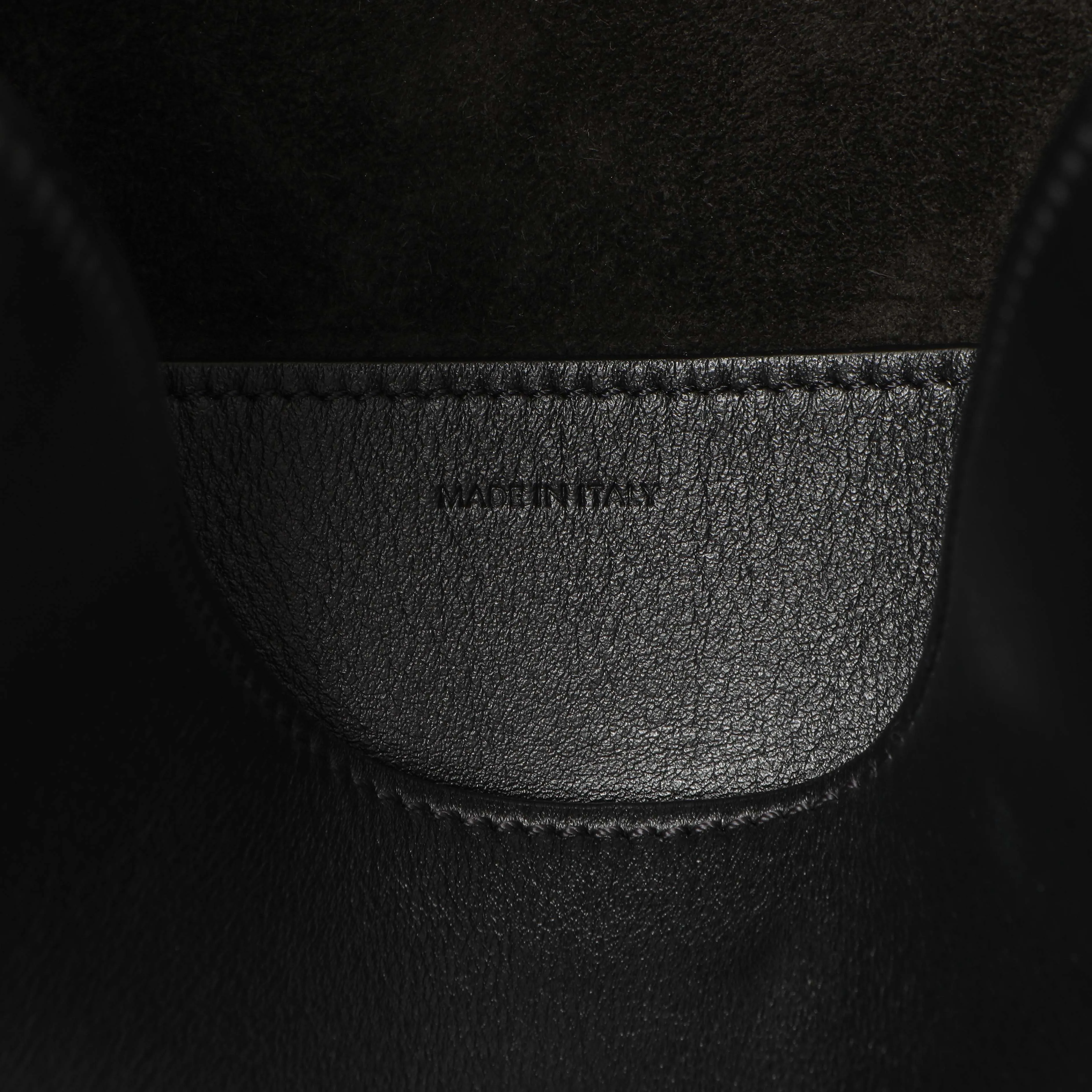Celine Black Smooth Calfskin Triomphe Small Bucket Bag