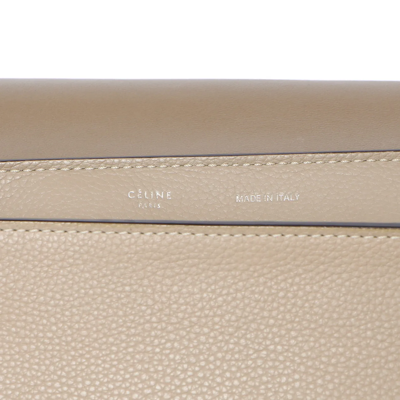 Celine Dune Drummed Calfskin & Suede Medium Trapeze