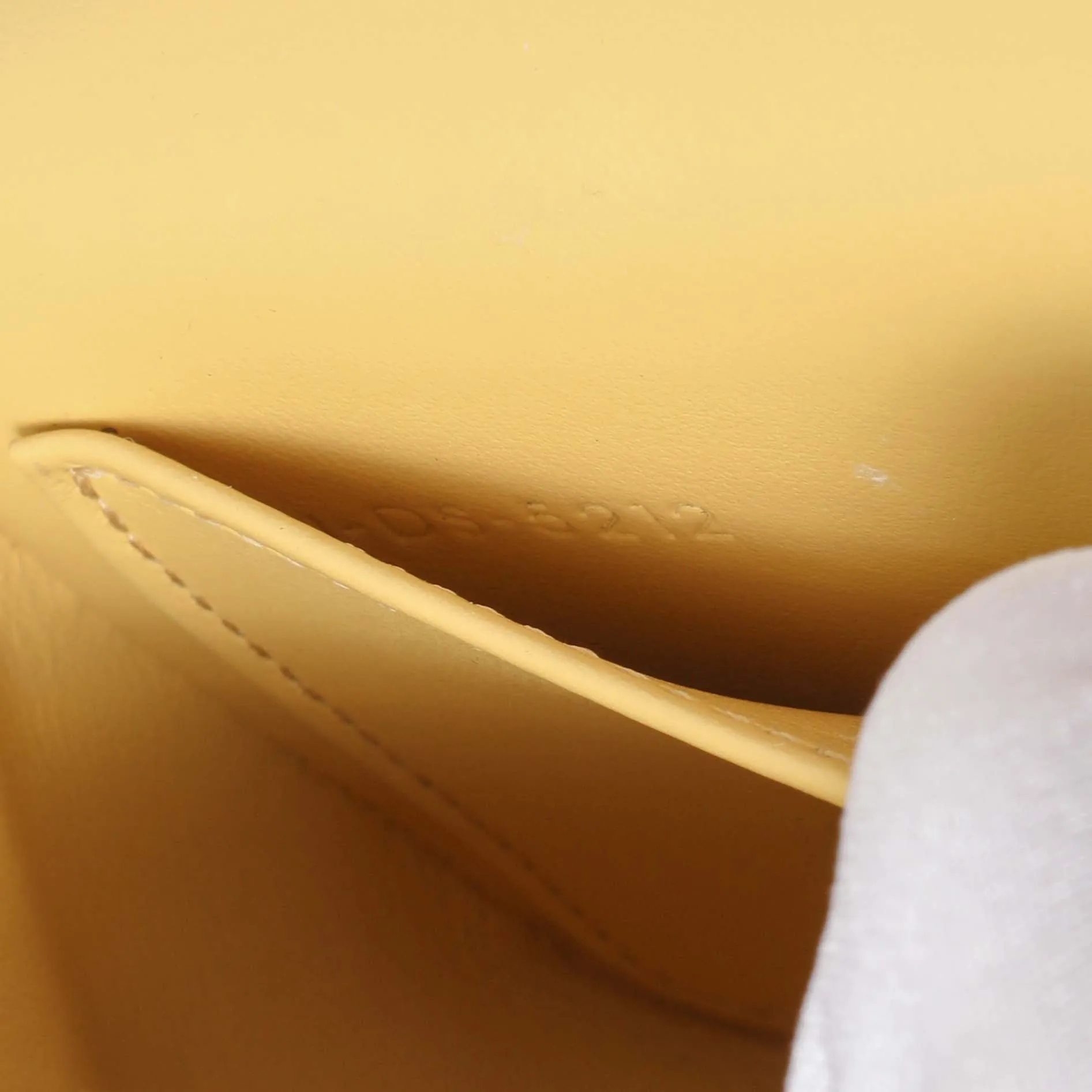 Celine Light Yellow Shiny Calfskin Mini Claude