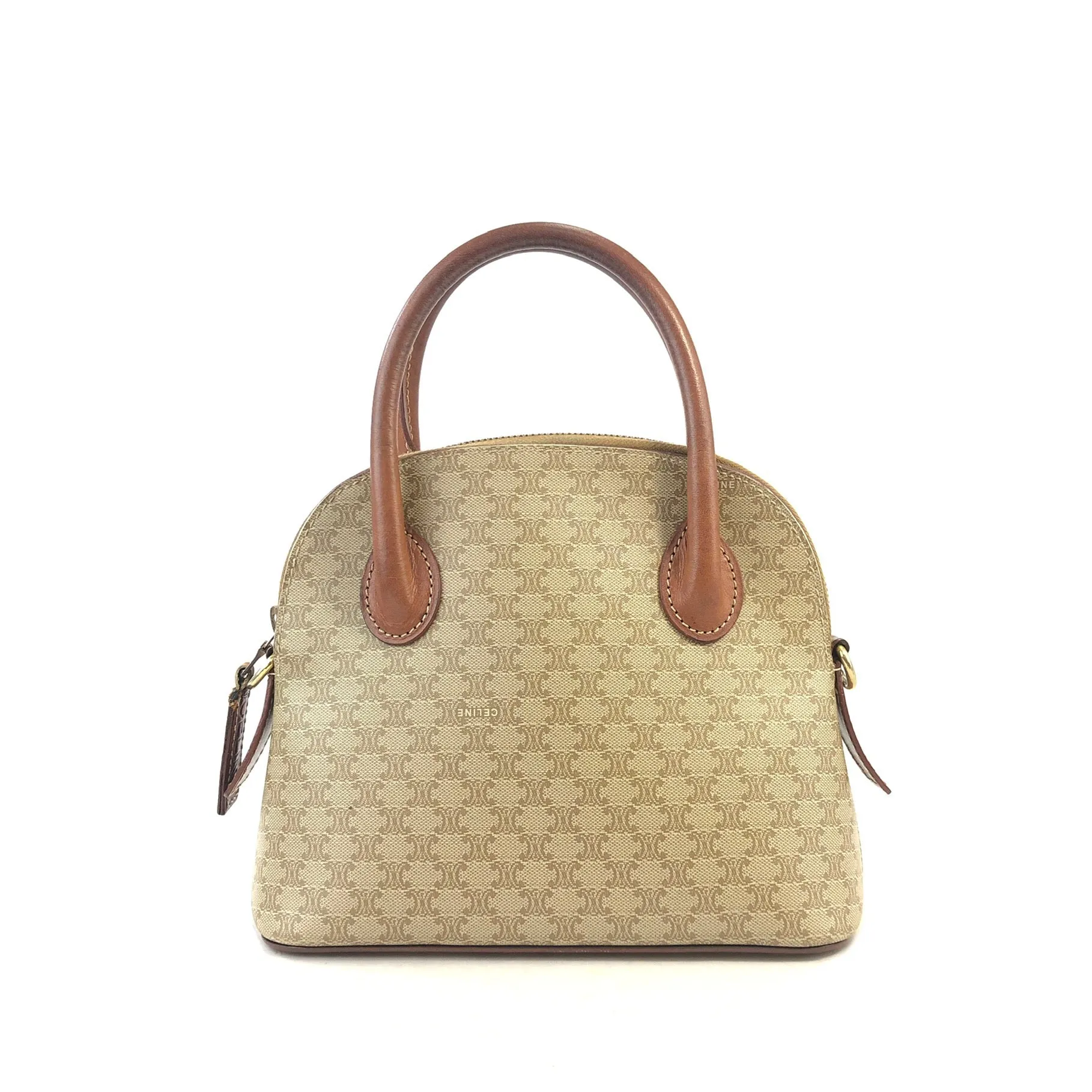 CELINE Macadam 2WAY minibag Bugatti Bored handbag shoulderbag beige vintage oldceline k2jmdu