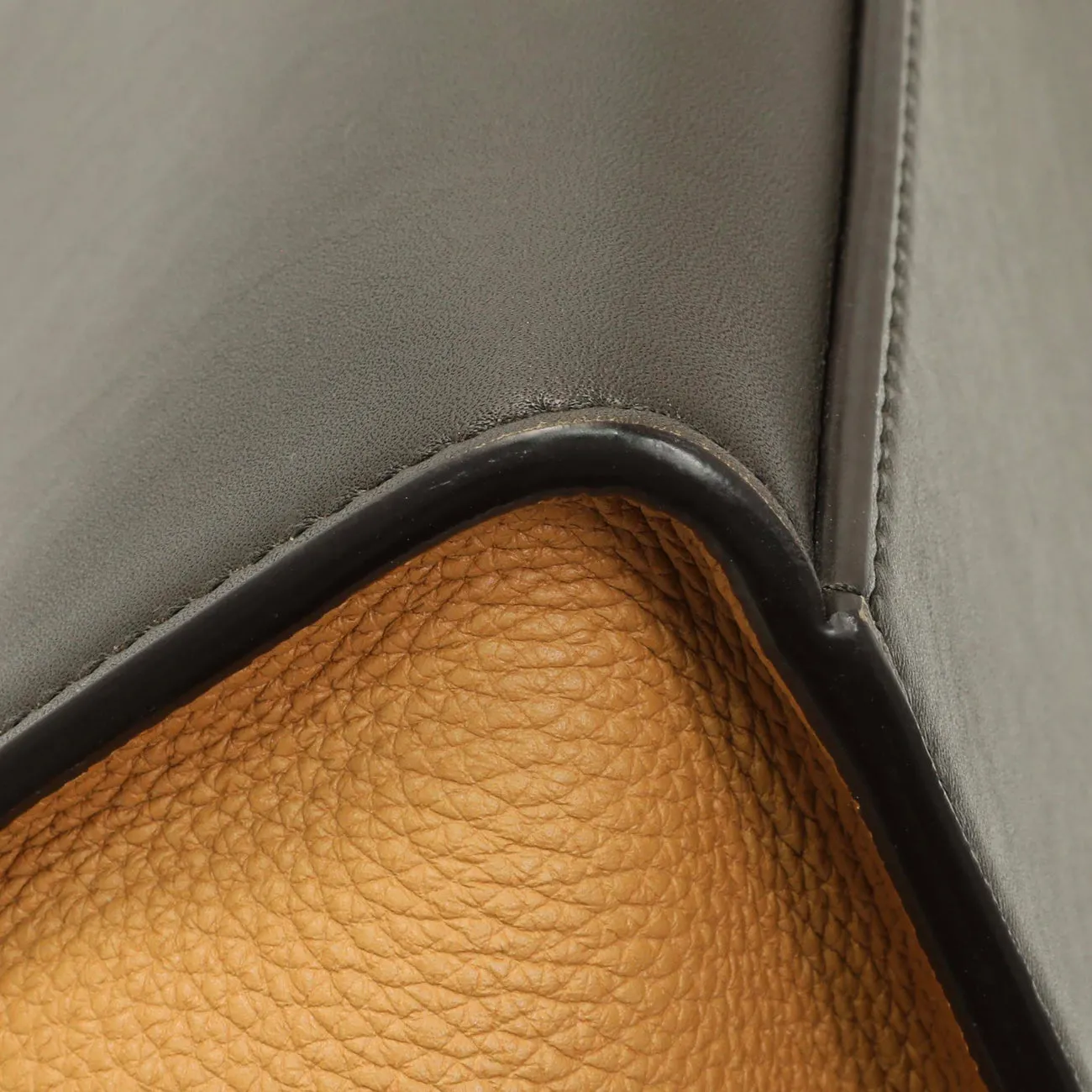 Celine Tricolor Calfskin Small Trapeze
