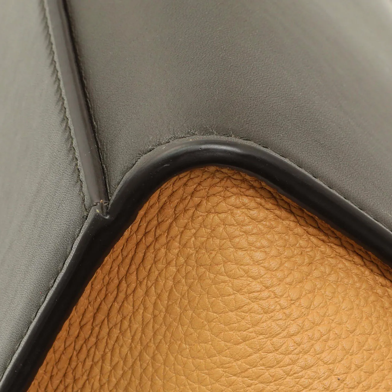 Celine Tricolor Calfskin Small Trapeze