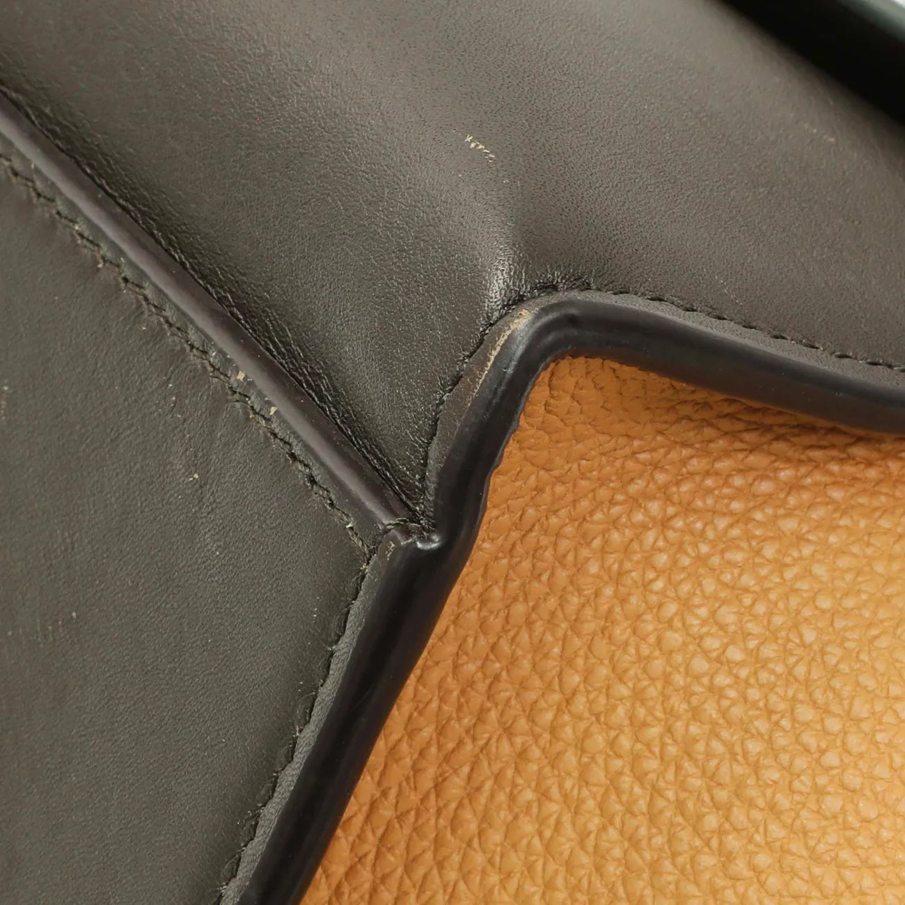 Celine Tricolor Calfskin Small Trapeze