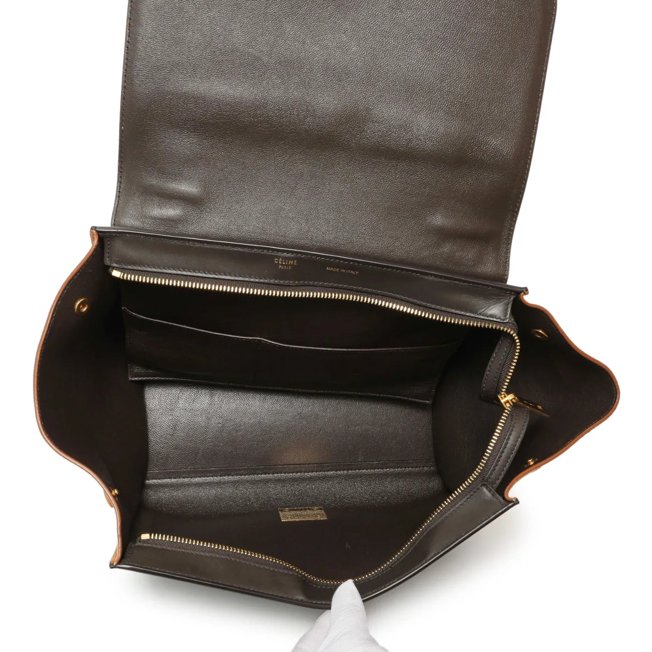 Celine Tricolor Calfskin Small Trapeze