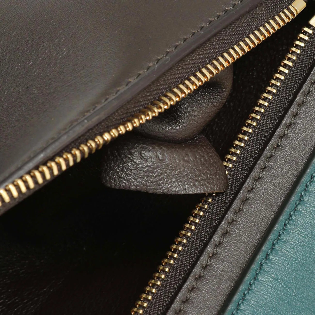 Celine Tricolor Calfskin Small Trapeze