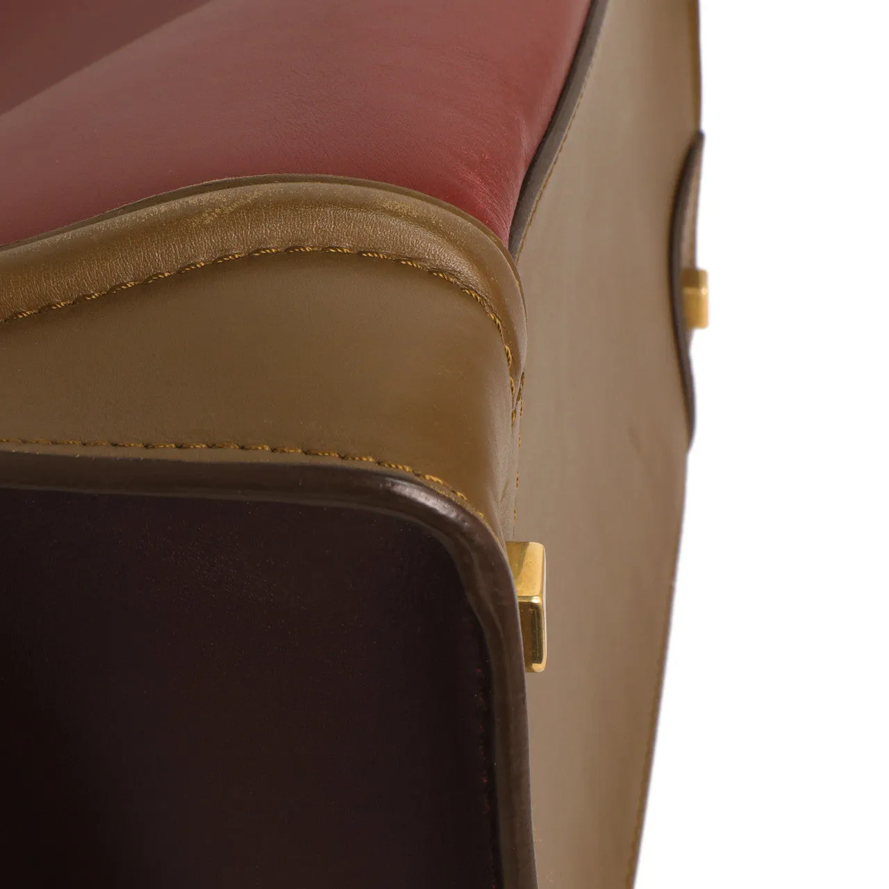 Celine Tricolor Smooth Calfskin Mini Luggage Tote