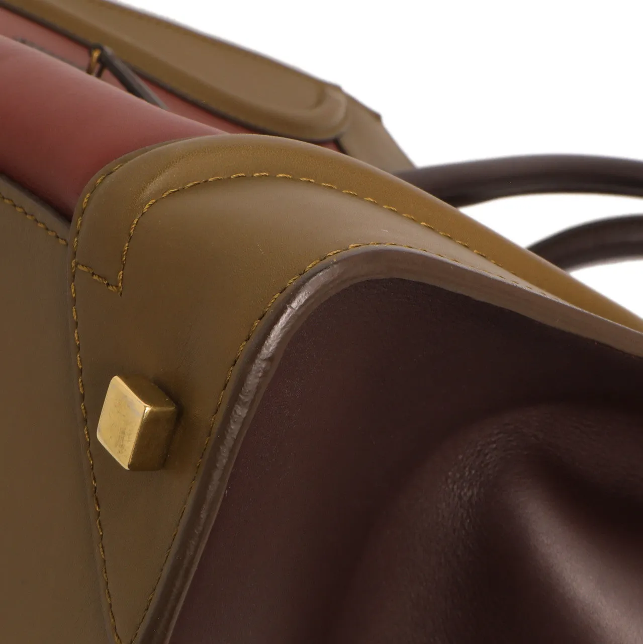 Celine Tricolor Smooth Calfskin Mini Luggage Tote