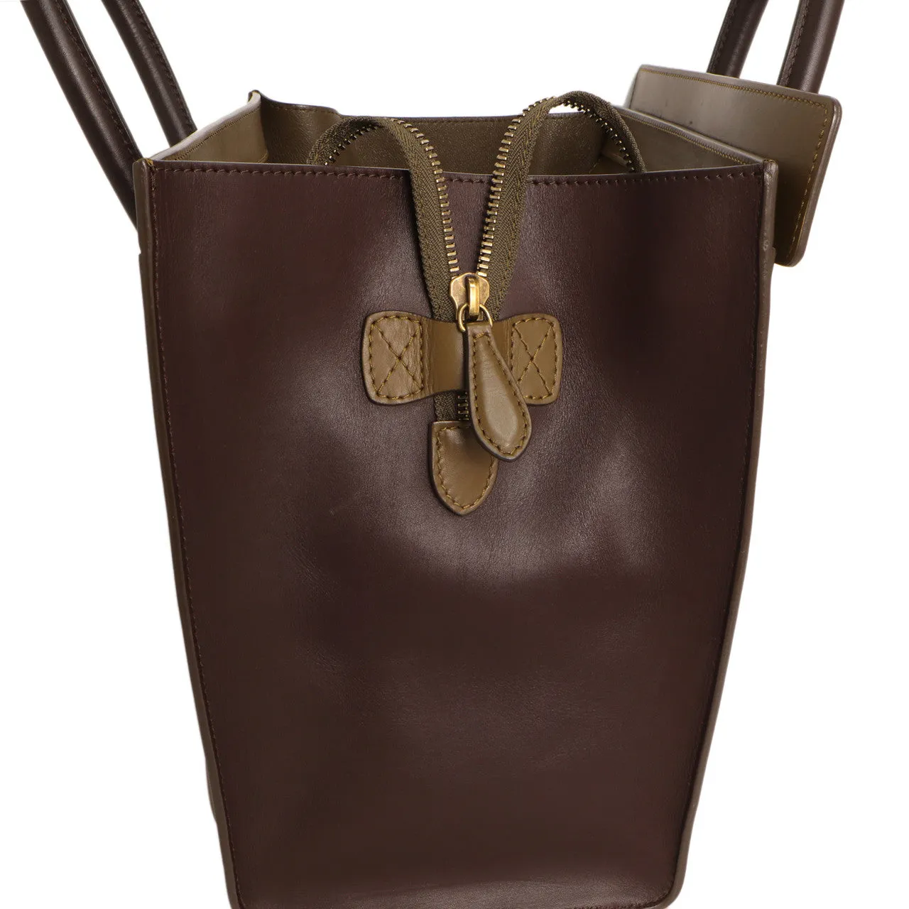 Celine Tricolor Smooth Calfskin Mini Luggage Tote