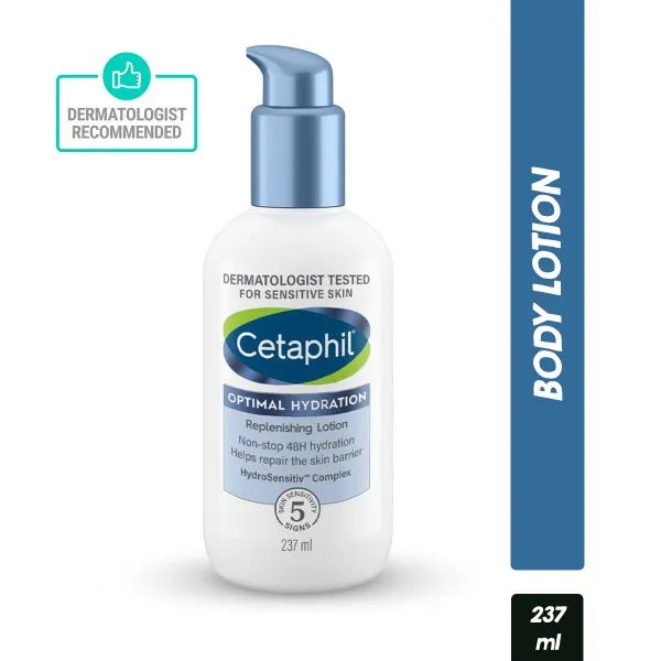 Cetaphil Optimal Hydration Body Lotion With Hyaluronic Acid Vitamin E For Dehydrated Skin (237ml)