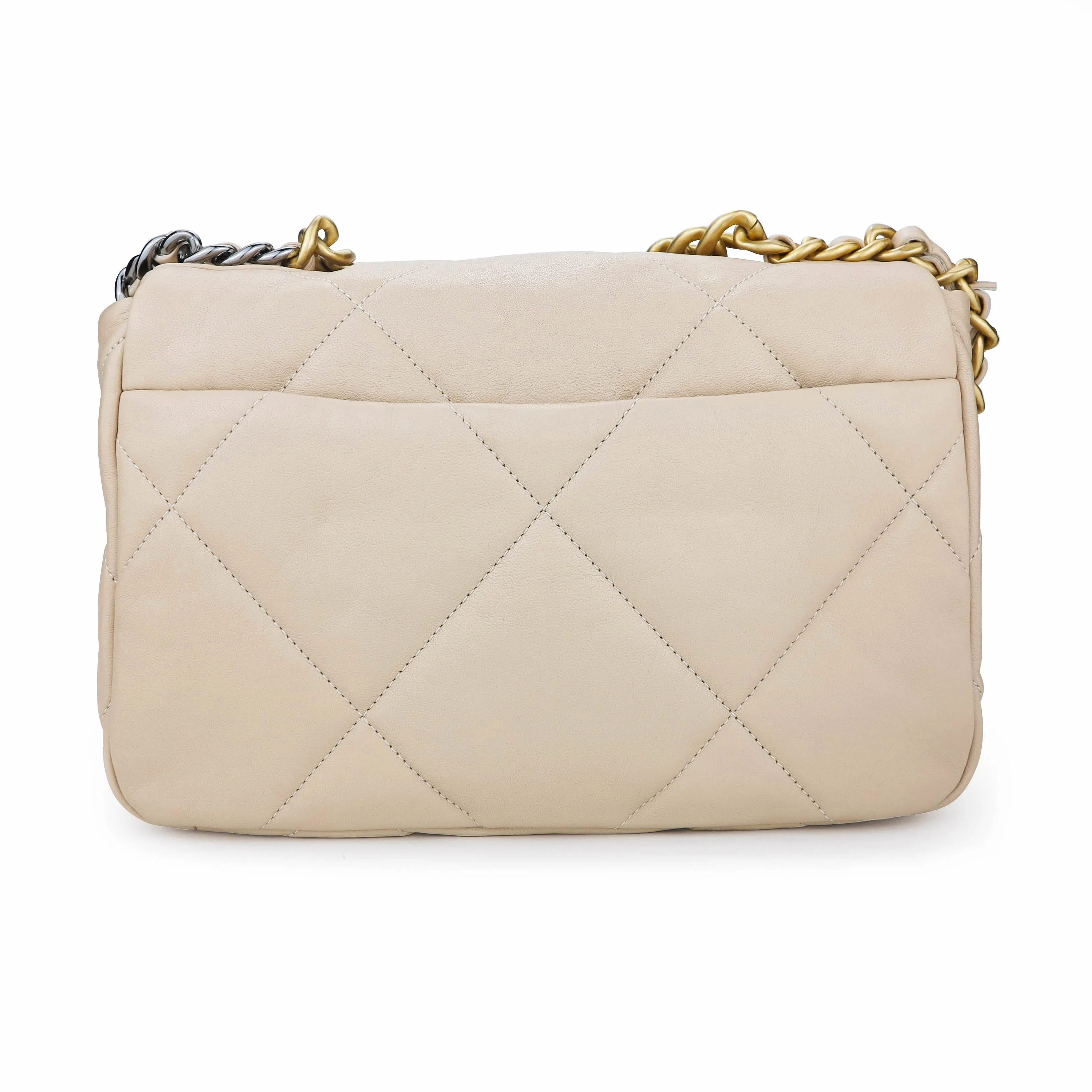 CHANEL 19 Small Flap Bag in 20S Light Beige Lambskin
